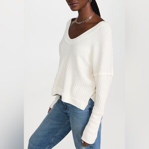 We The Free x Free People New Magic Thermal Long Sleeve Top in Bones